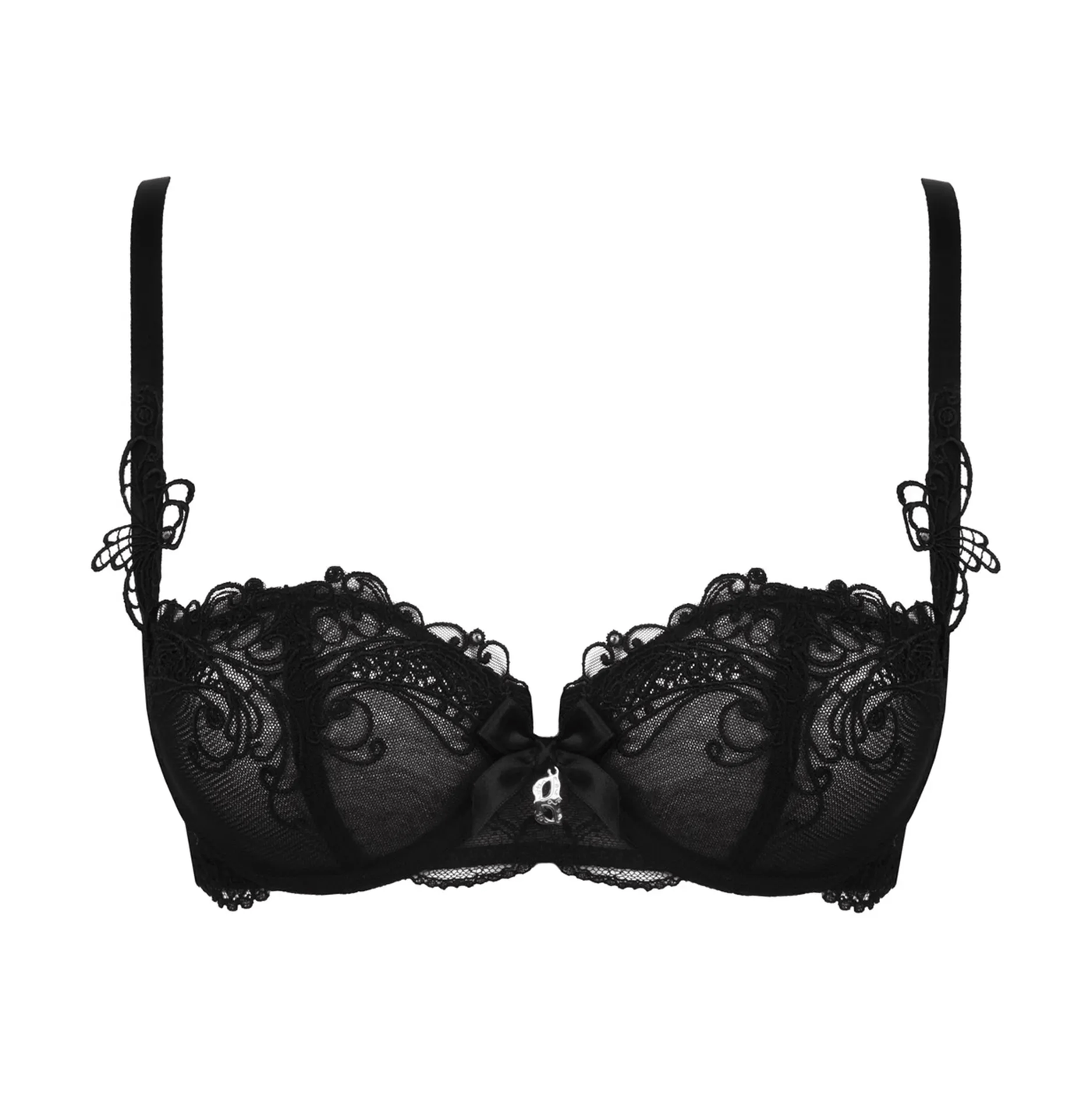 Lise Charmel - Soir De Venise Vertical Soutien Gorge Balconnet Noir Diamant