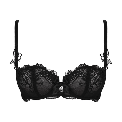 Lise Charmel - Soir De Venise Vertical Soutien Gorge Balconnet Noir Diamant