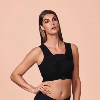 Anita Care - Valencia Soutien-Gorge de Compression Fermeture Frontale Noir Anita Care Soutien Gorge de Compression