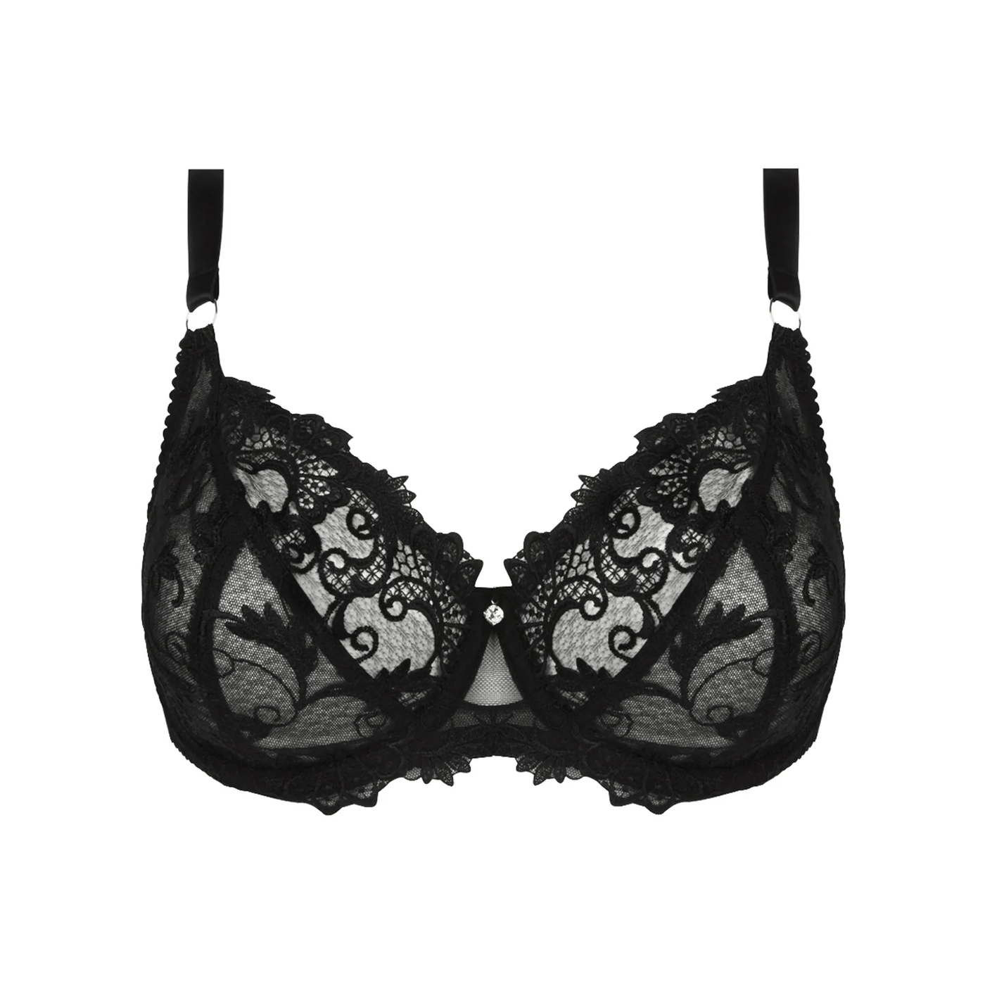 Lise Charmel - Dressing Floral Soutien Gorge Corbeille Noir