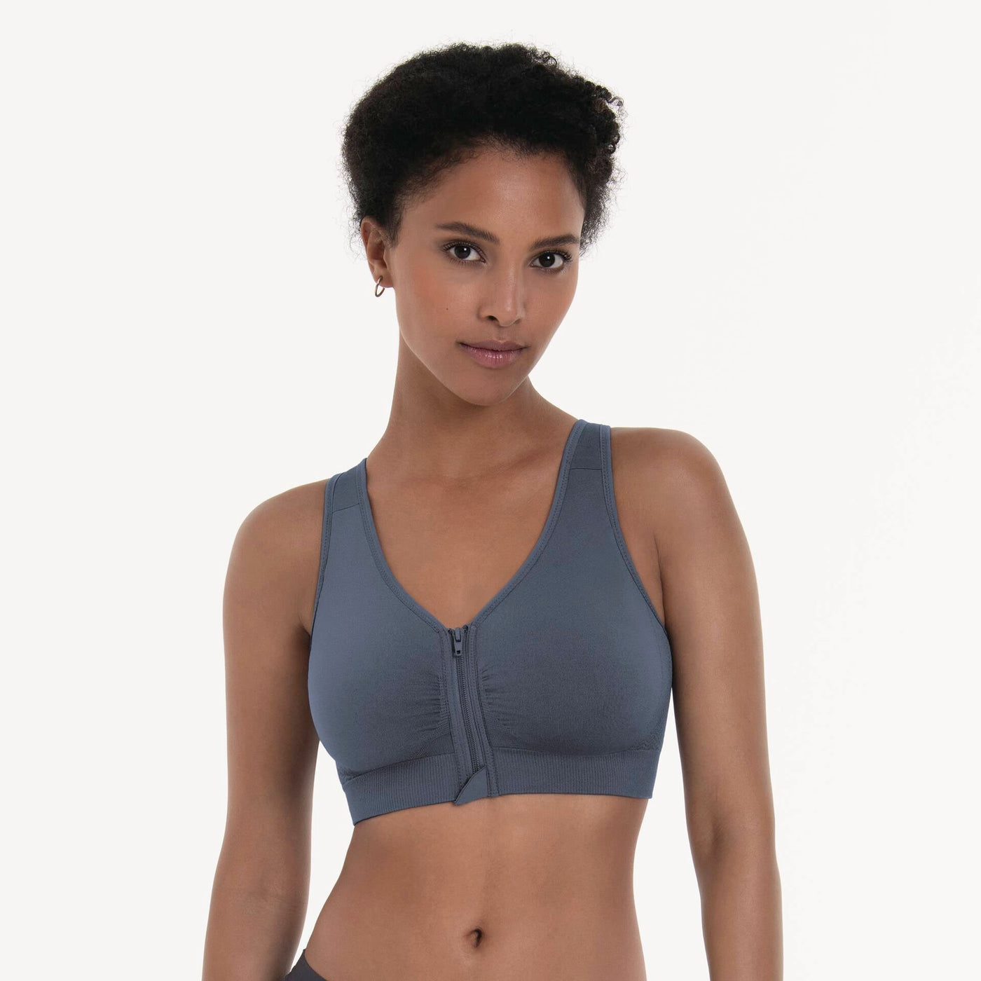 Anita Care - Lynn Soutien-Gorge Post Mastectomie Moulé Fermeture Frontale Gris Ciel