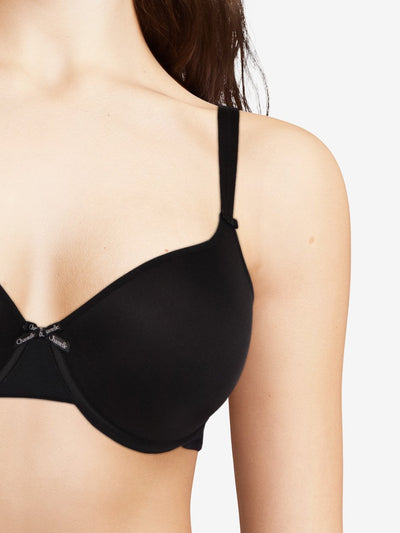 Chantelle - Basic Invisible Soutien-Gorge T-Shirt À Mémoire De Forme Noir Chantelle Soutien Gorge Emboȋtant