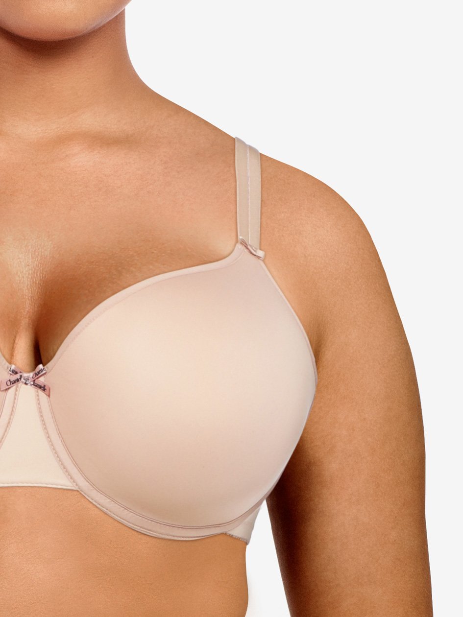 Chantelle - Basic Invisible Soutien-Gorge T-Shirt À Mémoire De Forme Rose Poudré Chantelle Soutien Gorge Emboȋtant