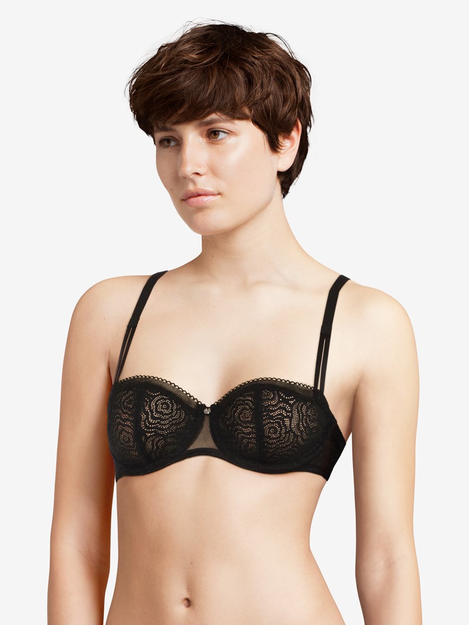 Chantelle - C Jolie Soutien-Gorge Demi-Bonnet Noir Chantelle Balconnet