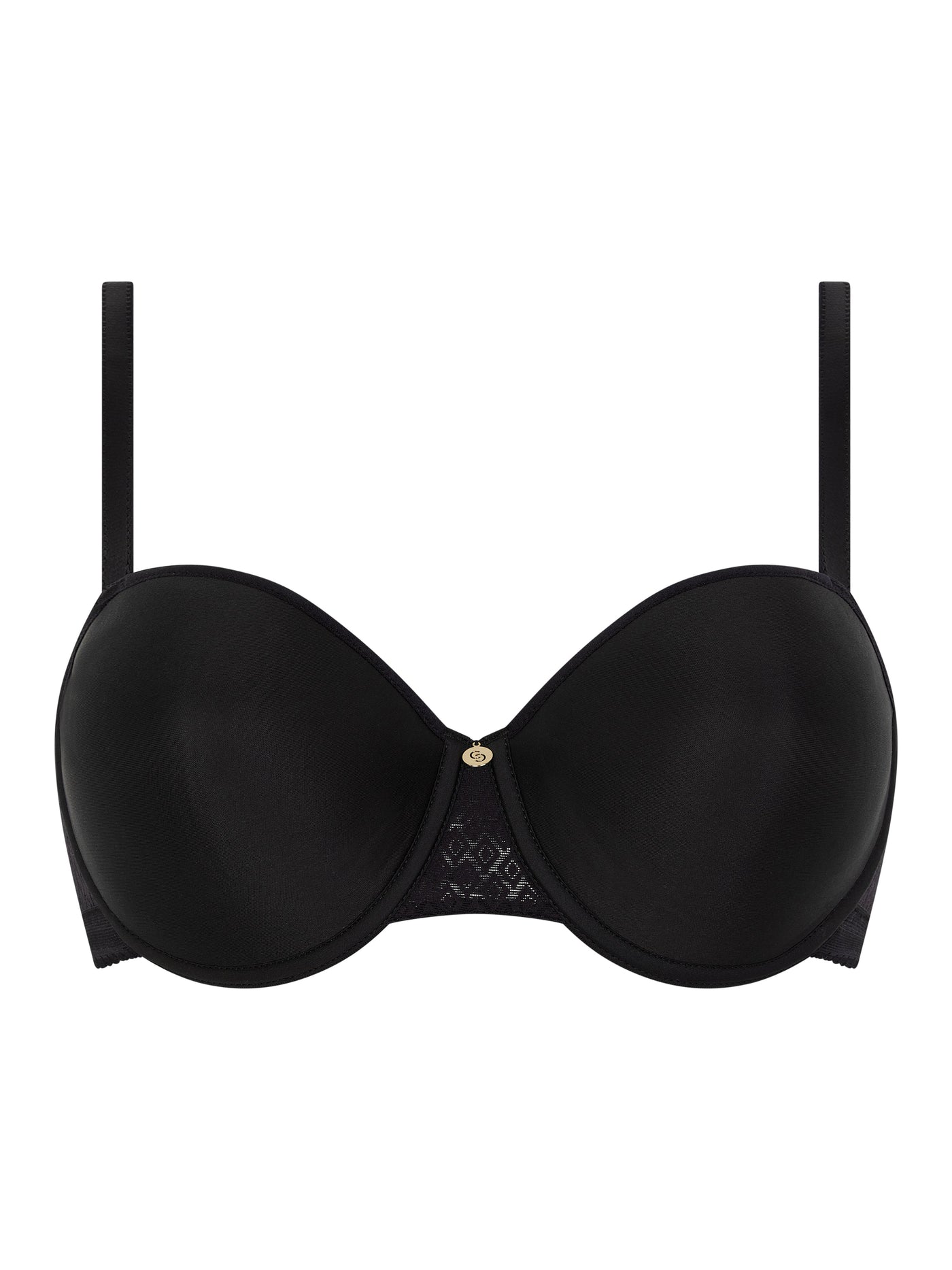 Chantelle - Lucie Soutien-Gorge Demi-Bonnet Mémoire De Forme Lace Confort Noir Chantelle Soutien-Gorge Rembourré