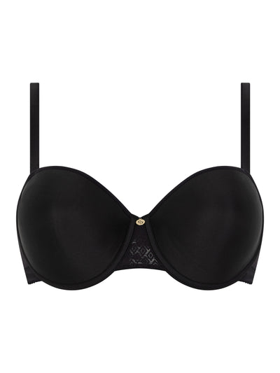 Chantelle - Lucie Soutien-Gorge Demi-Bonnet Mémoire De Forme Lace Confort Noir Chantelle Soutien-Gorge Rembourré