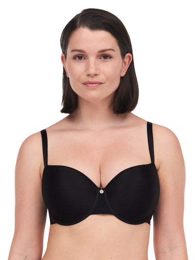 Chantelle - Lucie Soutien-Gorge Demi-Bonnet Mémoire De Forme Lace Confort Noir Chantelle Soutien-Gorge Rembourré