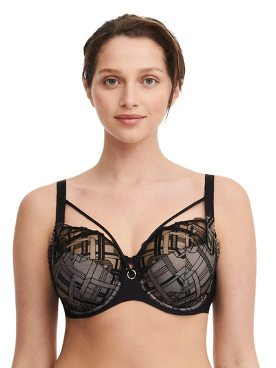 Chantelle - Support Graphique Soutien-Gorge Très Couvrant Avec Armatures Noir Chantelle Soutien Gorge Emboȋtant