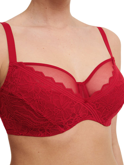 Chantelle Easyfeel - Floral Touch Soutien-Gorge À Bonnets Entiers Toucher Floral Écarlate Chantelle EasyFeel Soutien Gorge Emboȋtant
