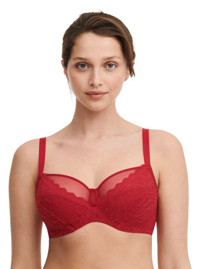 Chantelle Easyfeel - Floral Touch Soutien-Gorge À Bonnets Entiers Toucher Floral Écarlate Chantelle EasyFeel Soutien Gorge Emboȋtant
