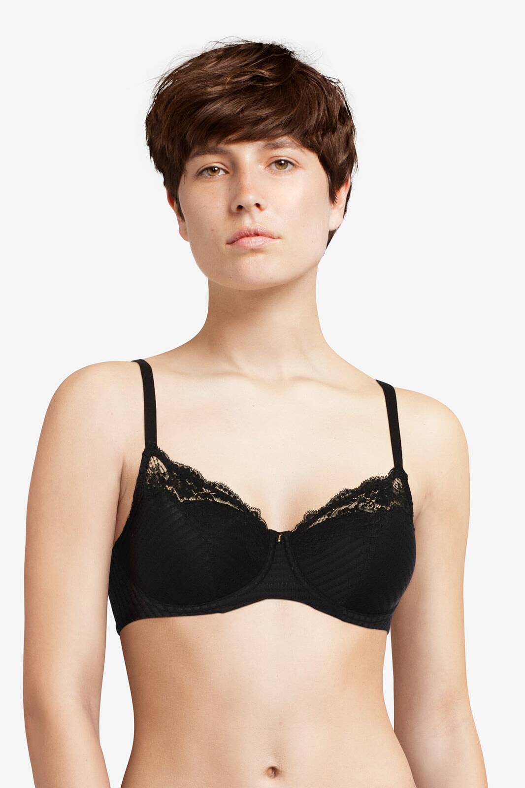 Chantelle Easyfeel - Soutien-Gorge Moulé Couvrant Avec Armatures Marilyn Noir Chantelle EasyFeel Soutien-Gorge Rembourré