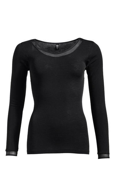 Femilet - Juliana T-Shirt À Manches Longues Noir Femilet Top