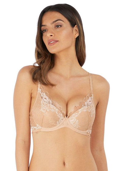 Wacoal - Lace Perfection Soutien Gorge Plunge Armatures Café Crème