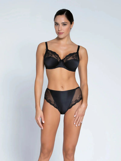 Lise Charmel - Splendeur Soie Slip Haut Noir