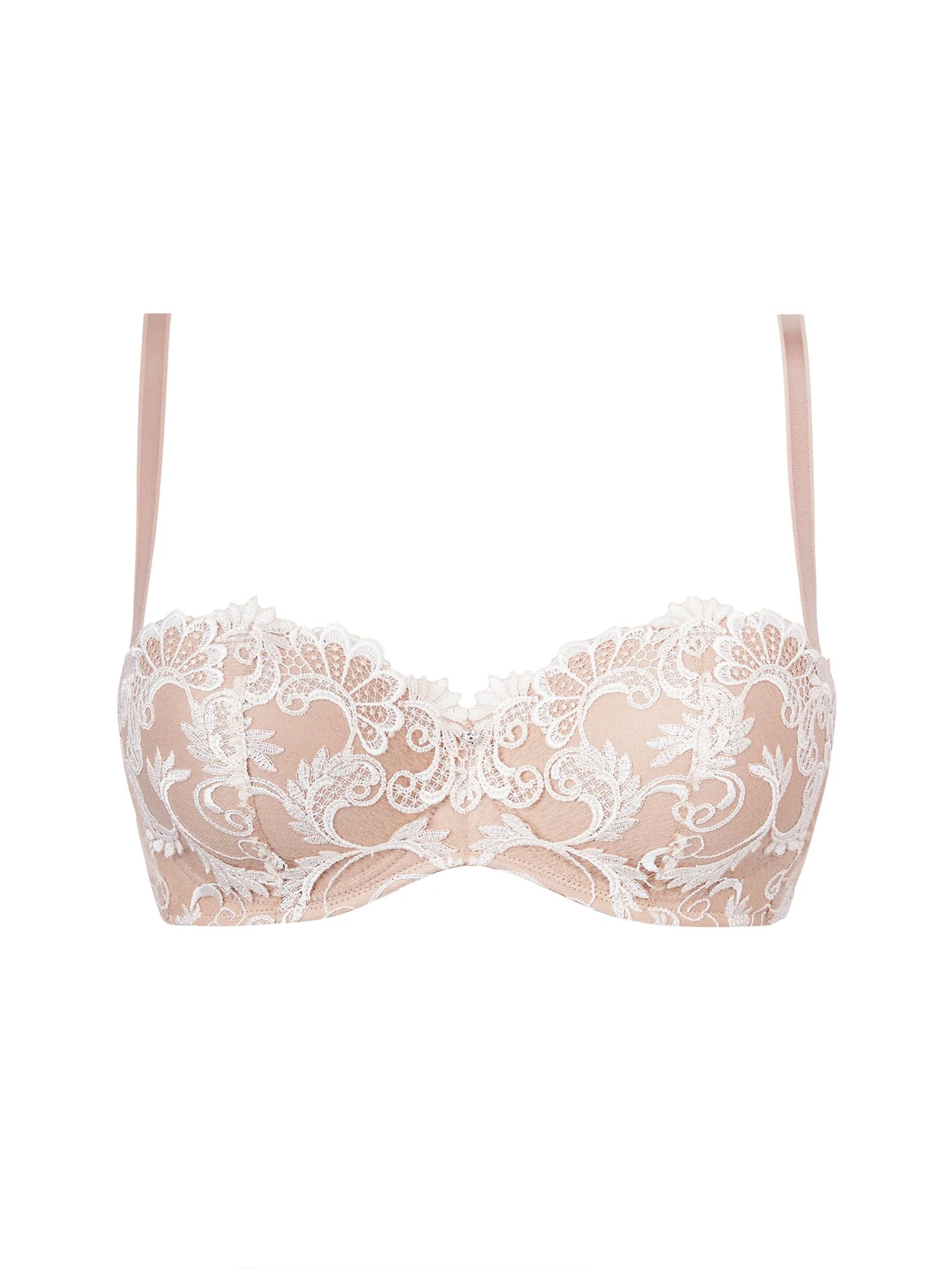 Lise Charmel - Dressing Floral Soutien Gorge Bandeau Coque Ambre Nacre