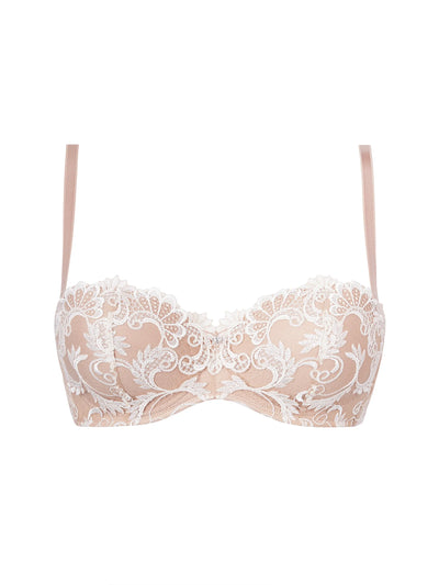 Lise Charmel - Dressing Floral Soutien Gorge Bandeau Coque Ambre Nacre