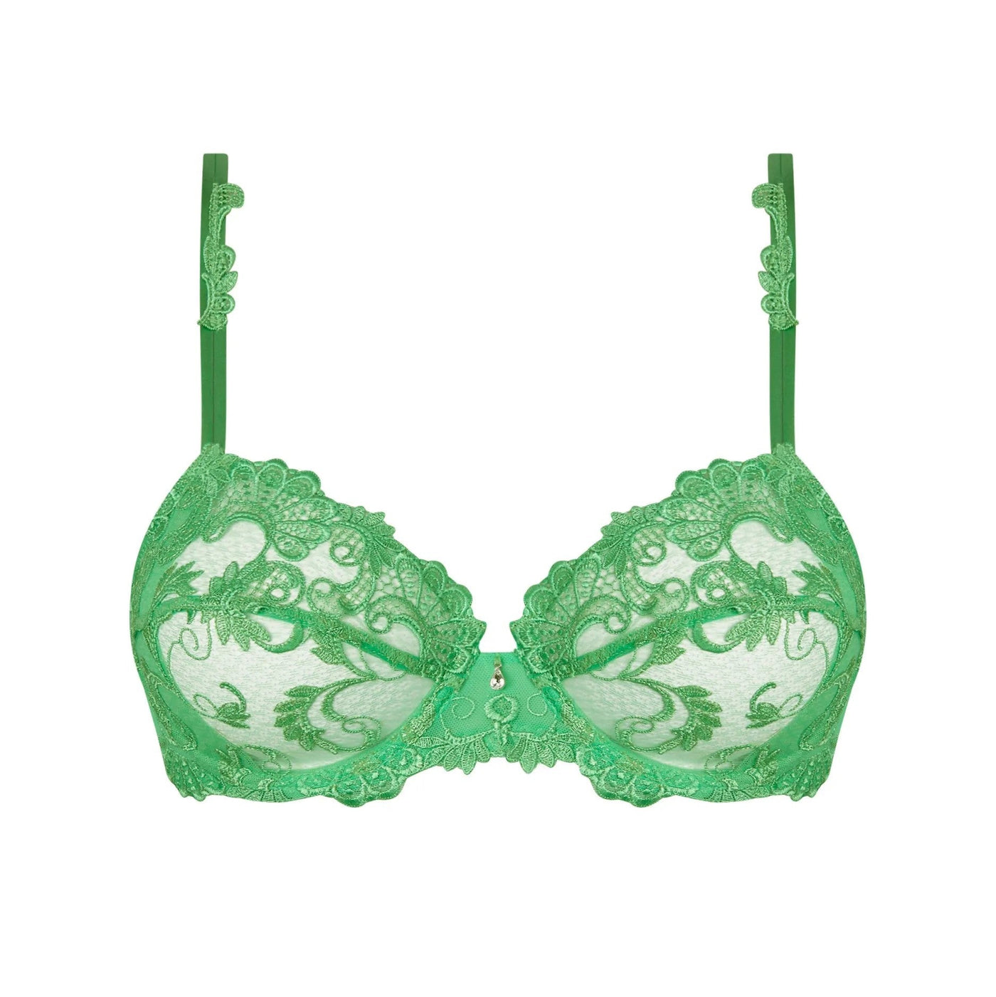 Lise Charmel - Dressing Floral Soutien Gorge Armature Emboîtant Dressing Emeraude