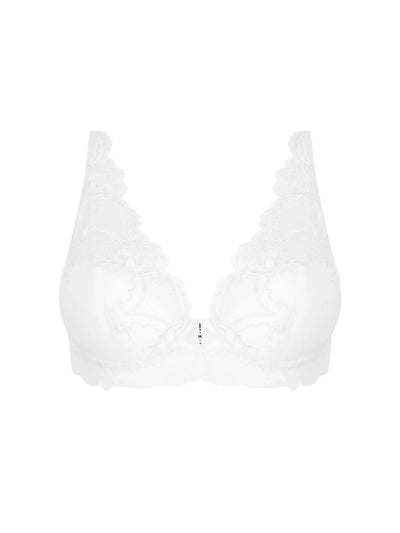 Lise Charmel - Sublime En Dentelle Soutien Gorge 1/2 Mousse Fantaisie Blanc