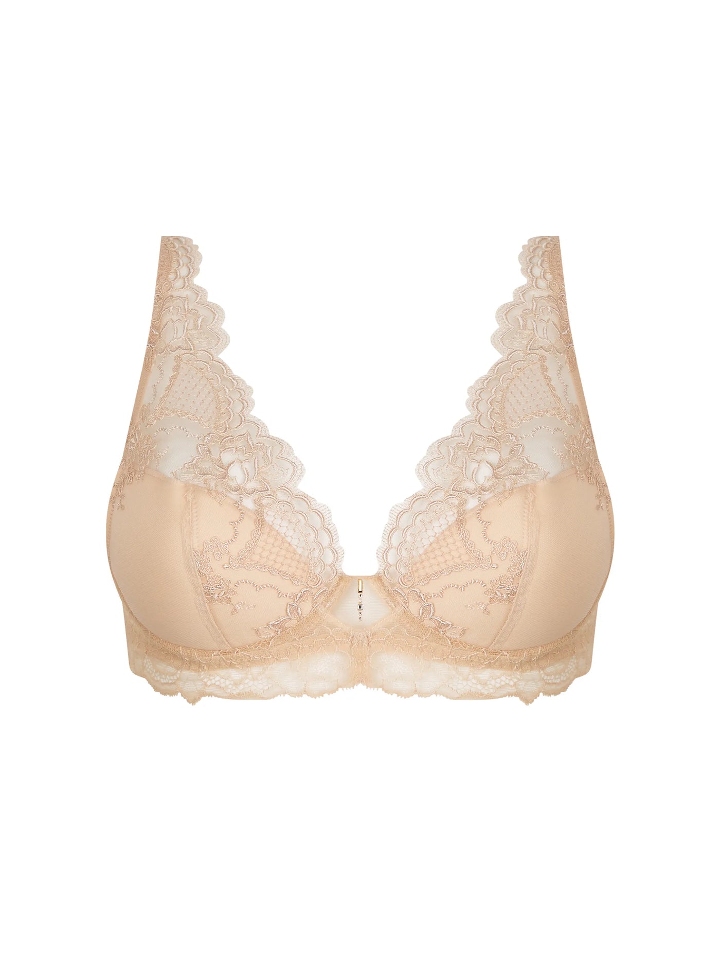 Lise Charmel - Sublime En Dentelle Soutien Gorge 1/2 Mousse Fantaisie Nude Sublime