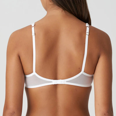 Marie Jo Christy Balcony Bra Vertical Seam - White Balcony Bra Marie Jo 