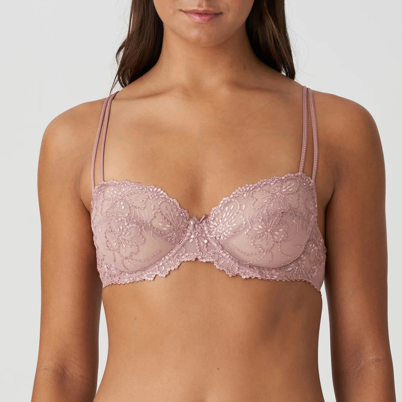 Marie Jo Jane Balcony Bra Horizontal Seam - Bois De Rose Balcony Bra Marie Jo 