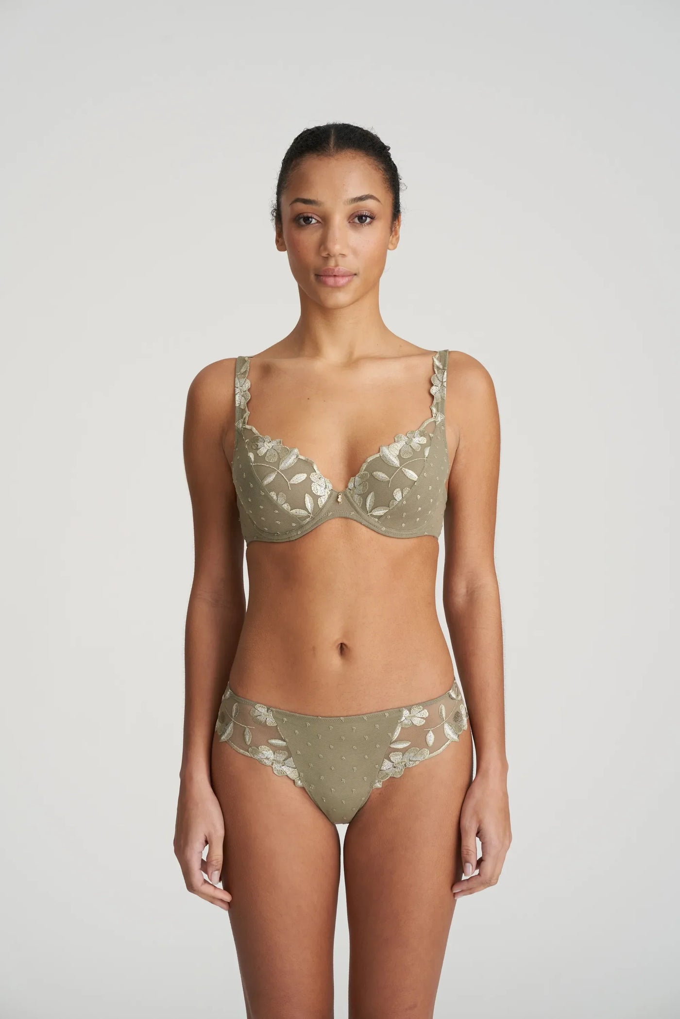 Marie Jo - Agnes Soutien-Gorge Plongeant Rembourré Olive Doré