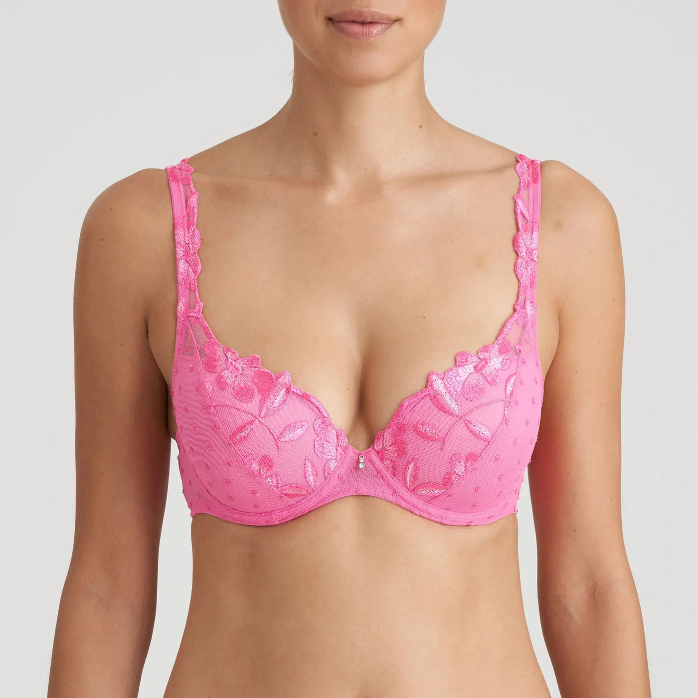 Marie Jo Agnes Padded Plunge Bra - Paradise Pink Plunge Bra Marie Jo 