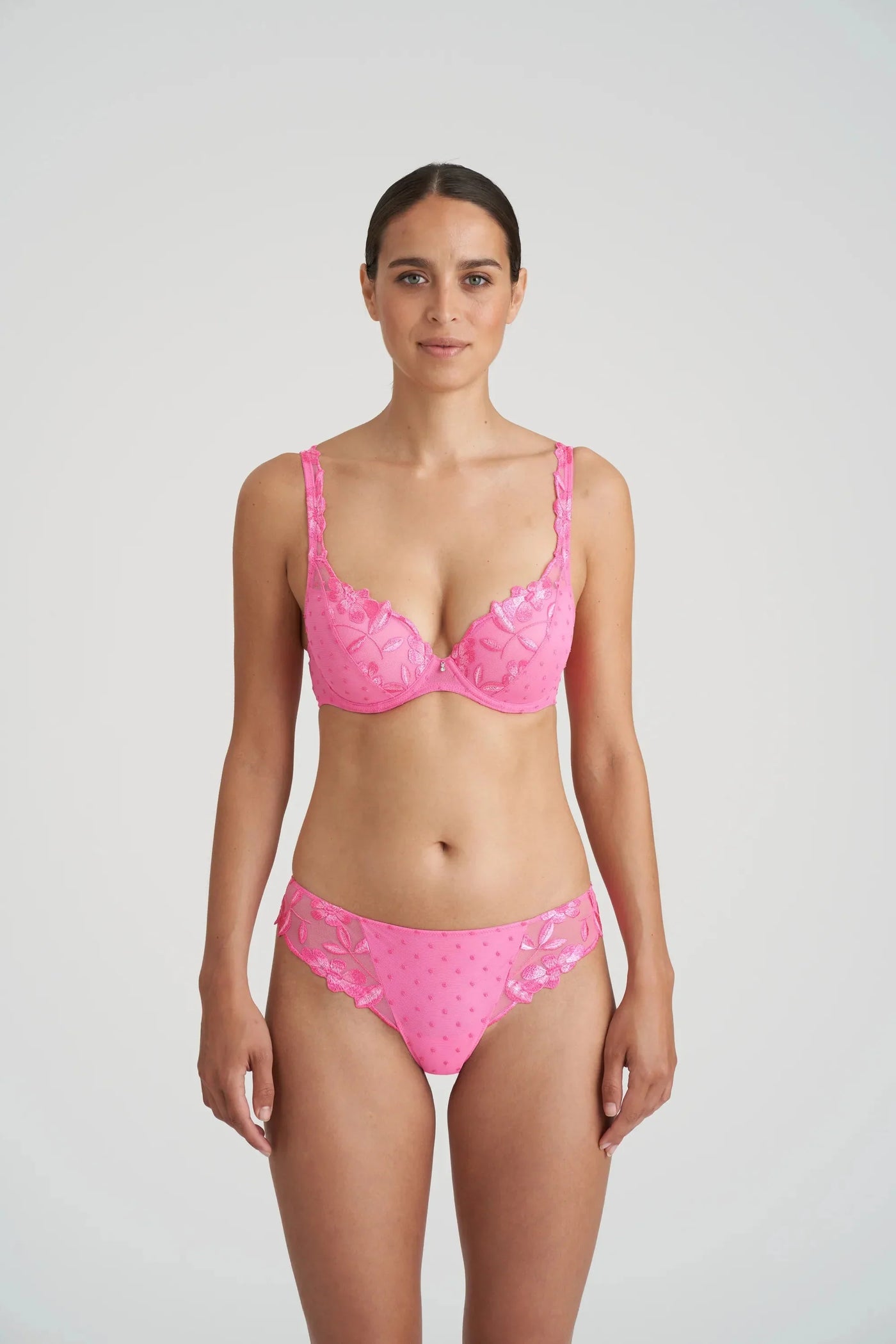 Marie Jo Agnes Padded Plunge Bra - Paradise Pink Plunge Bra Marie Jo 