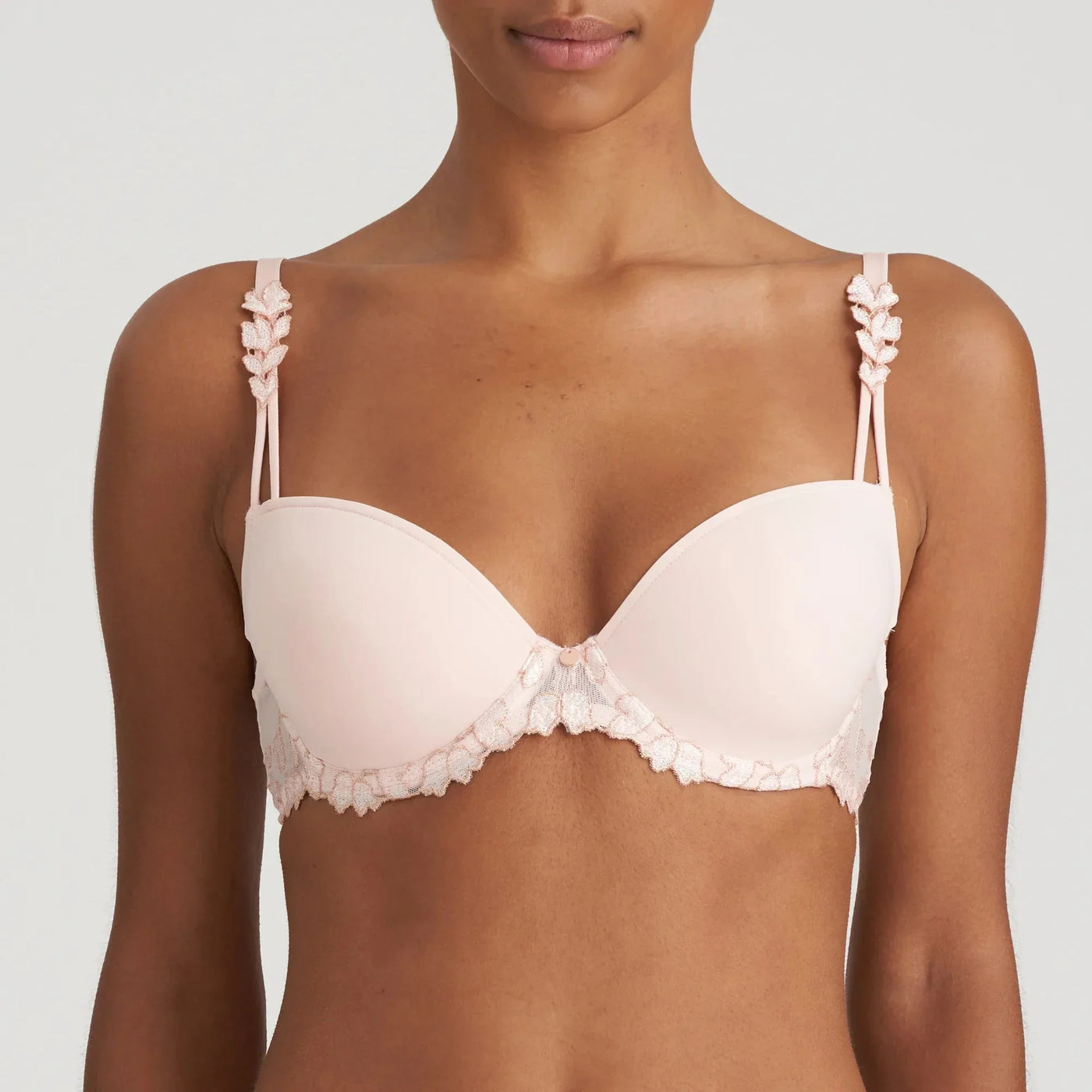 Marie Jo Leda Padded Plunge Bra - Glossy Pink Plunge Bra Marie Jo 