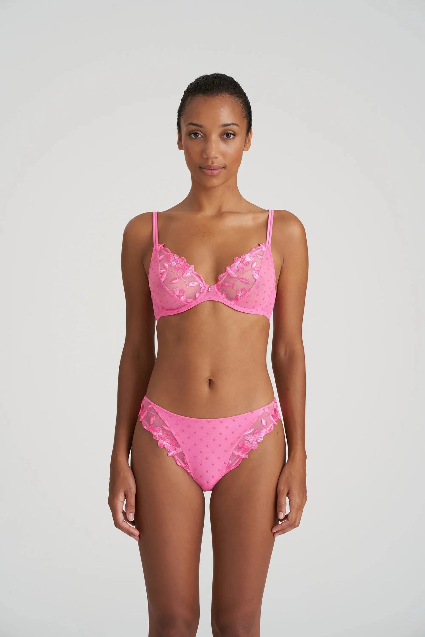 Marie Jo Agnes Plunge Bra - Paradise Pink Plunge Bra Marie Jo 