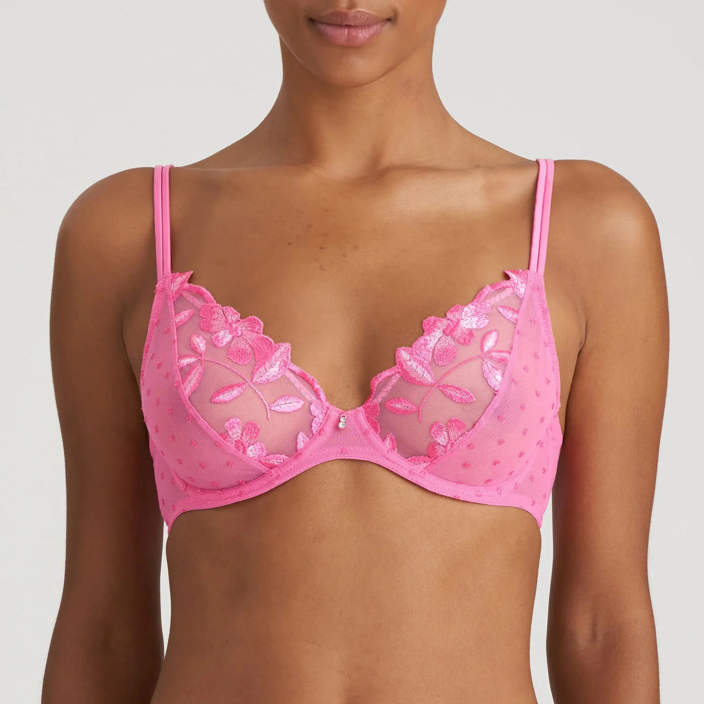 Marie Jo Agnes Plunge Bra - Paradise Pink Plunge Bra Marie Jo 