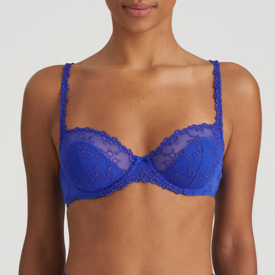 Marie Jo Nellie Half Padded Plunge Bra - Electric Blue Plunge Bra Marie Jo 