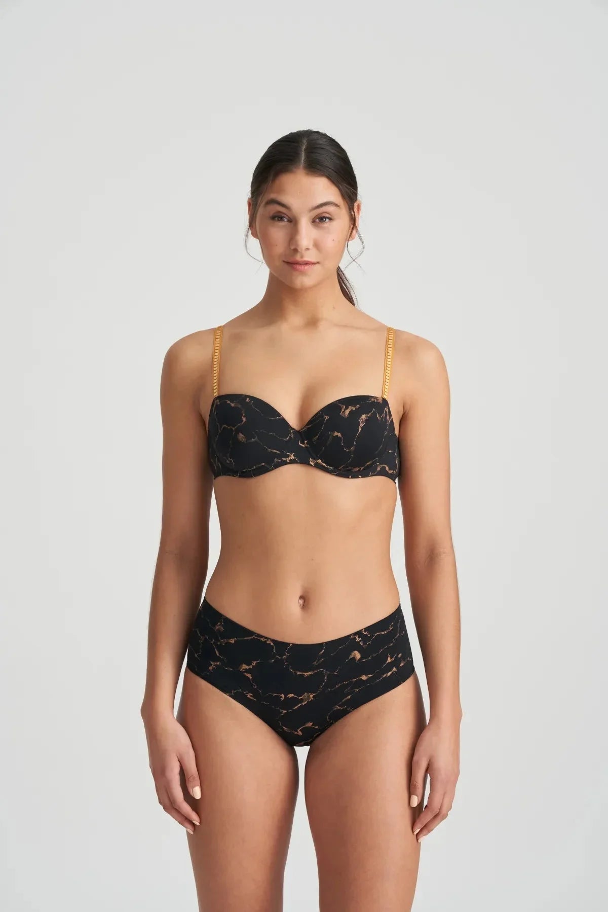 Marie Jo Colin Padded Balcony Bra - Marble Black Balcony Bra Marie Jo 