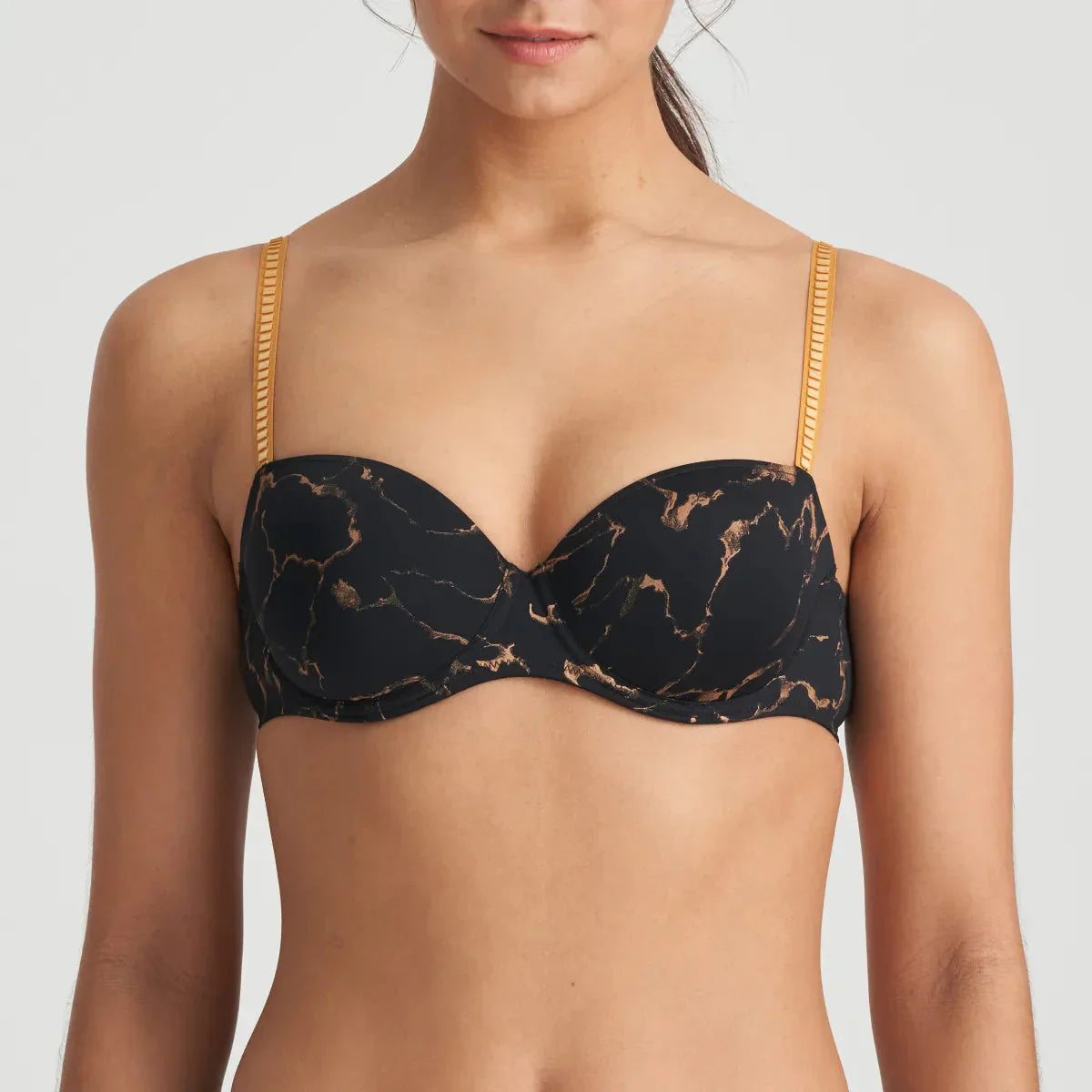 Marie Jo Colin Padded Balcony Bra - Marble Black Balcony Bra Marie Jo 