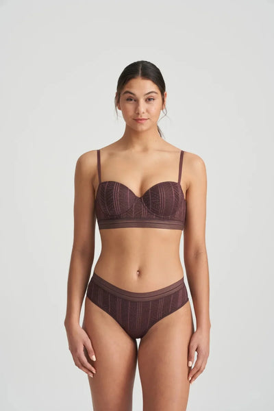 Marie Jo L'Aventure Richard Padded Balcony Bra - Aubergine Balcony Bra Marie Jo L'Aventure 