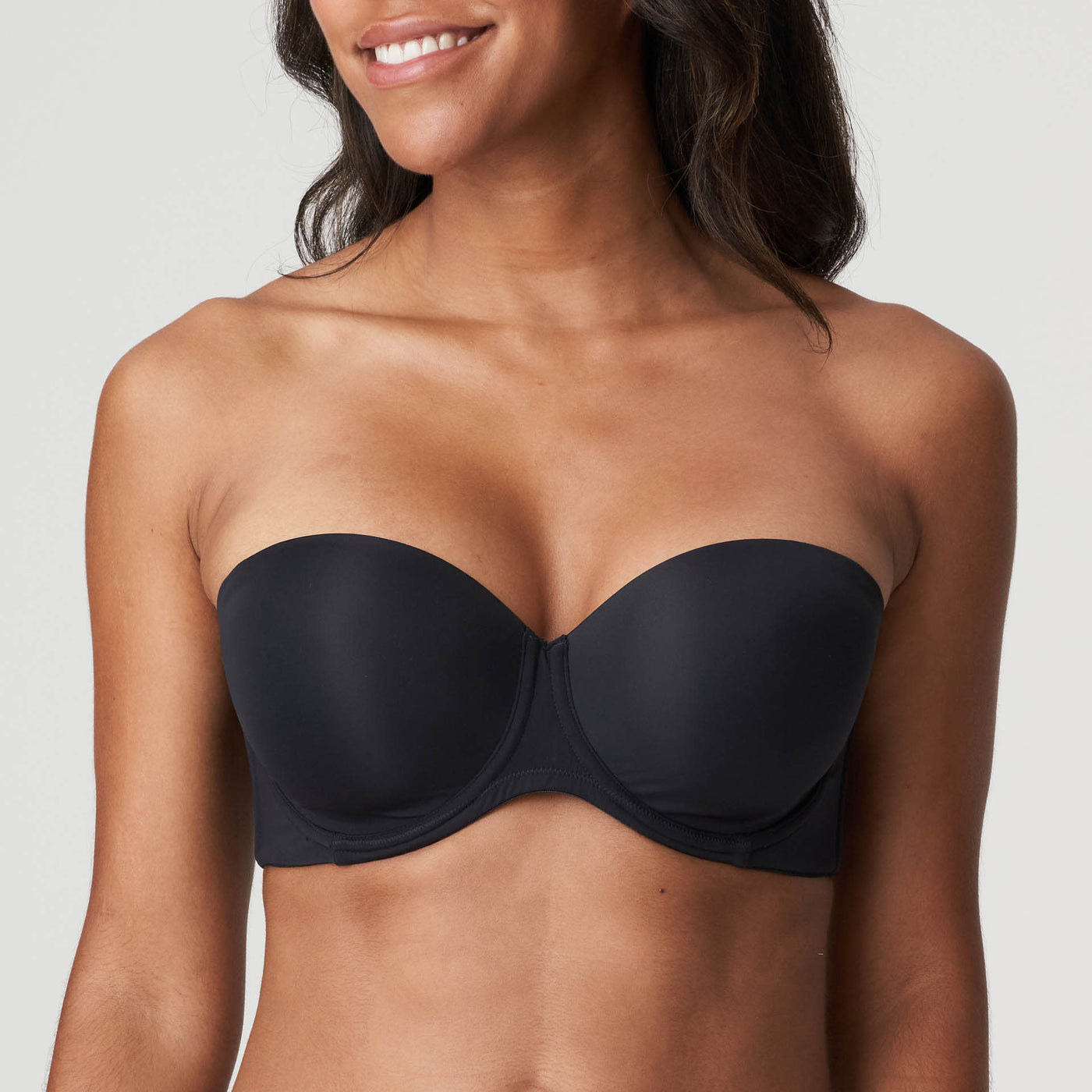 Primadonna - Figuras Soutien-Gorge Rembourré Sans Bretelles Charbon PrimaDonna Soutien Gorge Sans Armatures