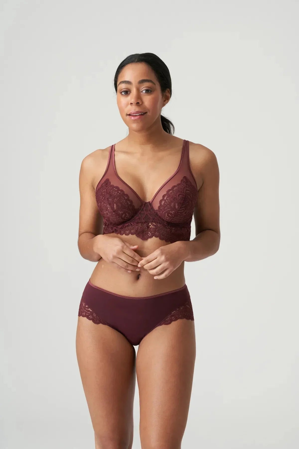 Primadonna Twist First Night Hotpants - Merlot Brief Primadonna Twist 
