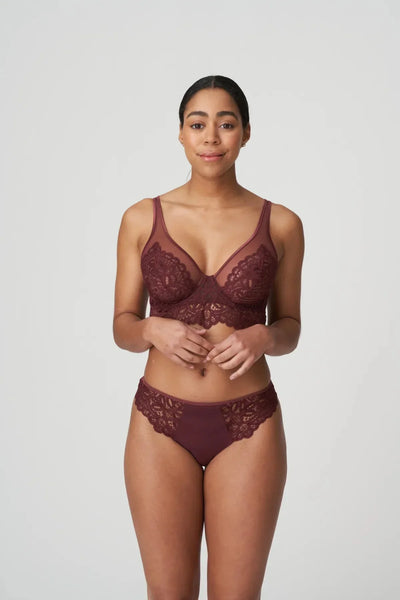 Primadonna Twist First Night Bralette - Merlot Soft Bra Primadonna Twist 