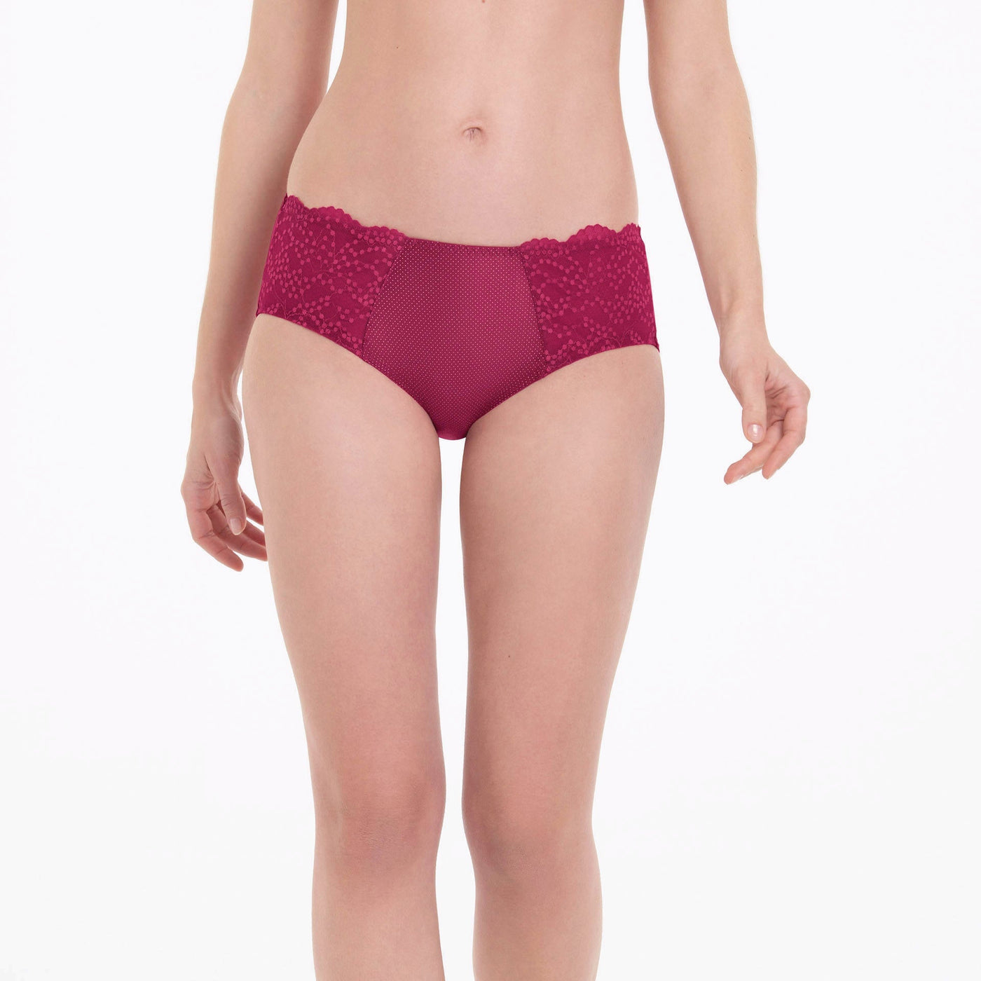 Anita - Orely High-Waist Briefs Cherry Red | Ouh La La