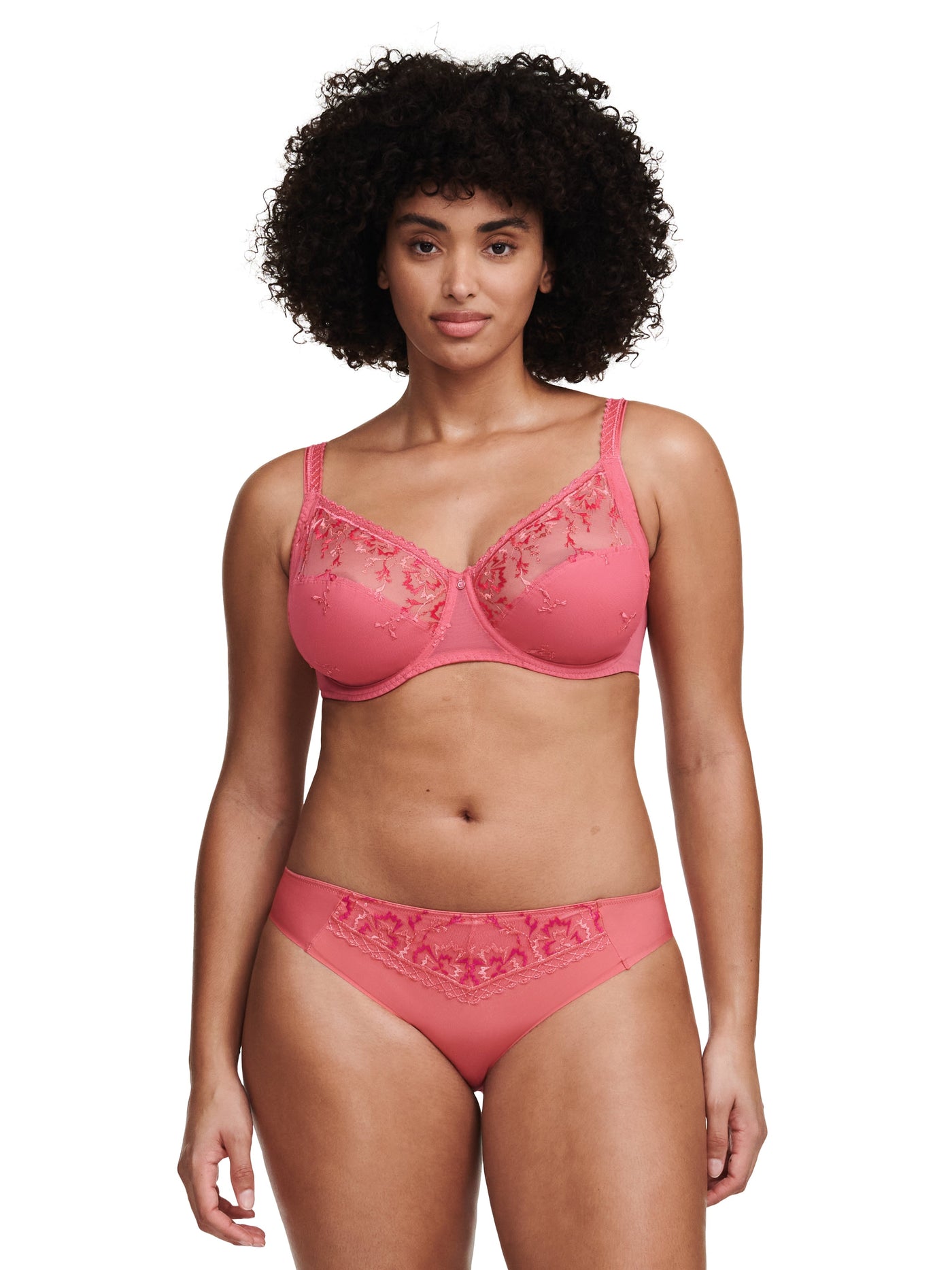 Chantelle Every Curve Very Covering Underwired Bra - Corallin Shades Full Cup Bra Chantelle 