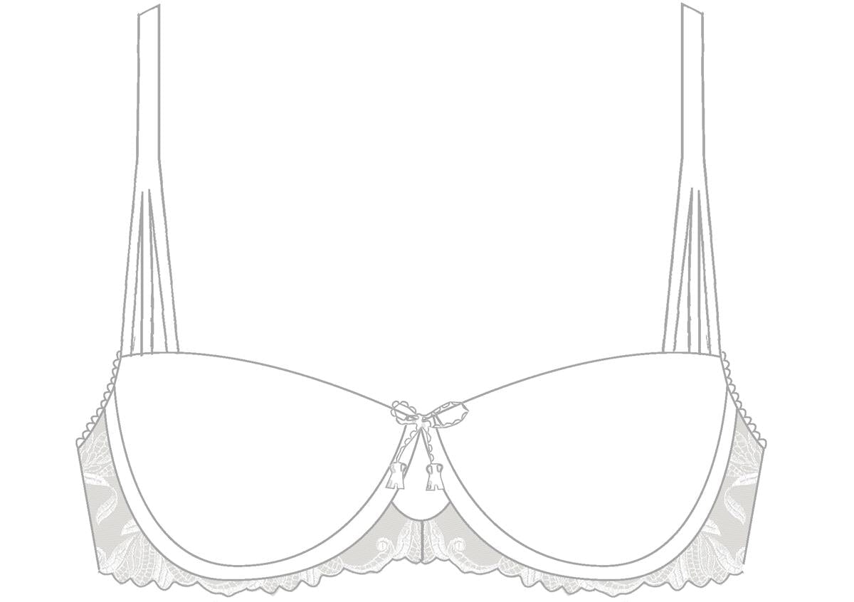 Aubade - Lovessence Comfort Large Moulded Half Cup Blanc Moulded Bra Aubade 